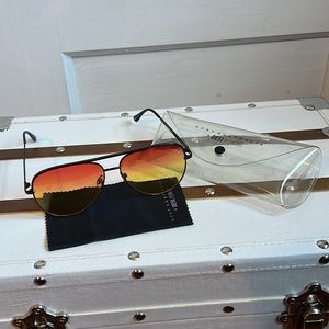 Quay Australia x Desi Perkins Aviator style sunglasses